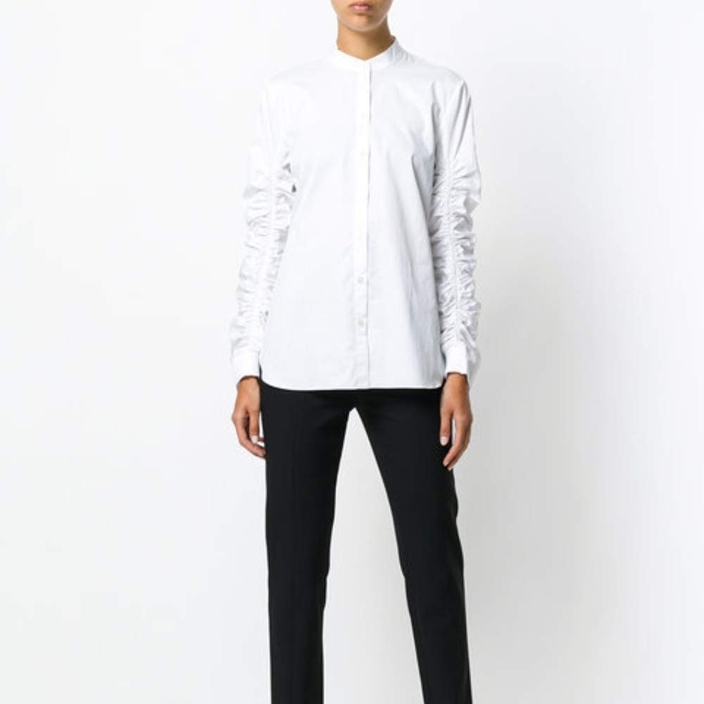 TIBI ruffle sleeve shirt Size 4
